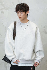Men’s Heavyweight Crewneck Sweatshirt – Premium Space Cotton, Autumn/Winter