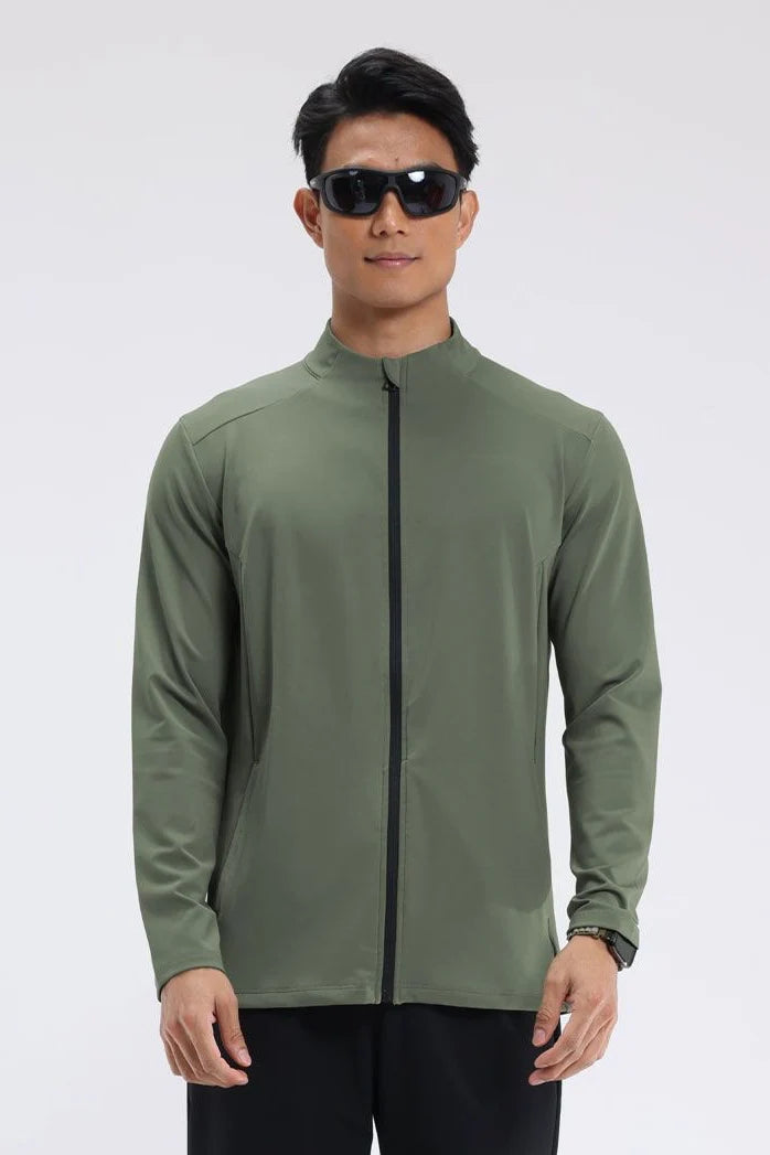 Men’s UV Protection Sports Jacket – Stretch Fit, Quick-Dry, Lightweight Zip-Up