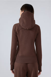 Women's Thick Warm Hooded Zip-Up Sport Jacket