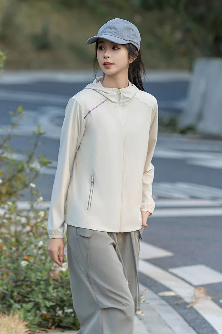 Women’s Ice Silk UV Protection Jacket – Lightweight, Stretchy, Sun-Proof Outer Layer
