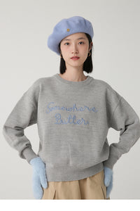 "Somewhere Butter" Knit Sweater – Korean Style