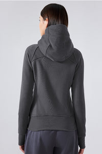 Women's Thick Warm Hooded Zip-Up Sport Jacket