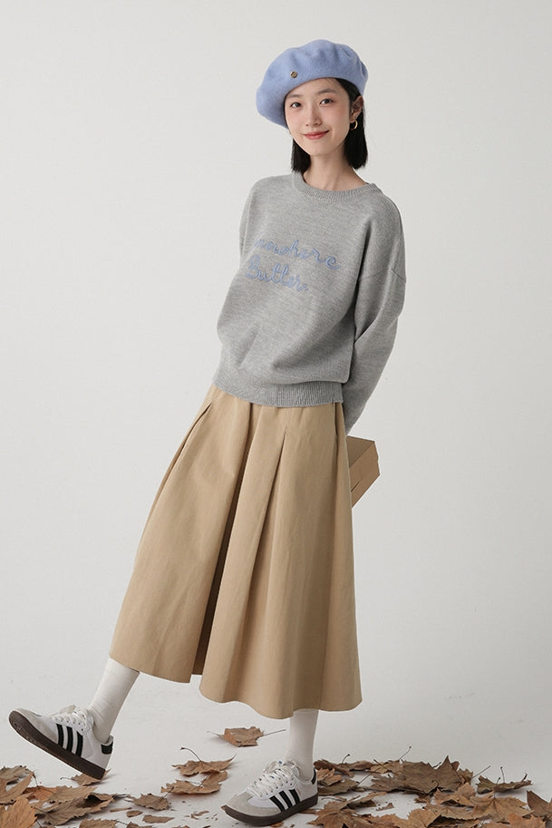 "Somewhere Butter" Knit Sweater – Korean Style