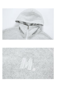 Heavyweight Color-Block Zipper Hooded Sweater – Thickened Casual Fall & Winter Sweater