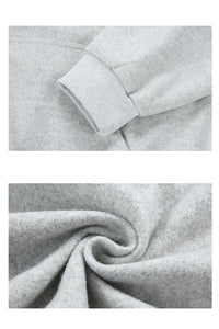 Heavyweight Color-Block Zipper Hooded Sweater – Thickened Casual Fall & Winter Sweater