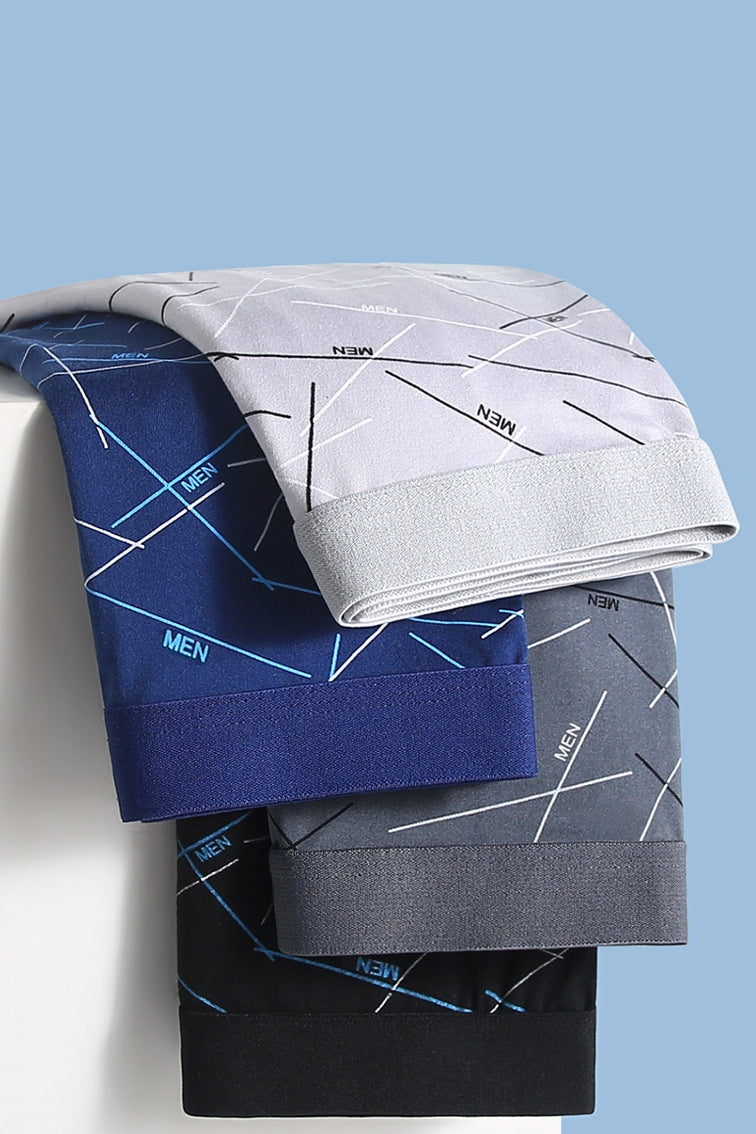 Men’s Mid-Rise Boxers Briefs - 4 Pack