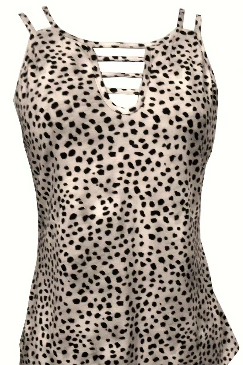 Casual Polka Dot Vest Top