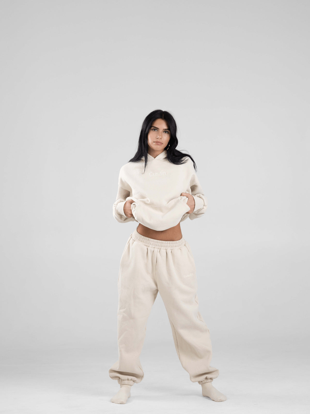 Embroidered Sweatpants – Cozy Fall Lounge Suit