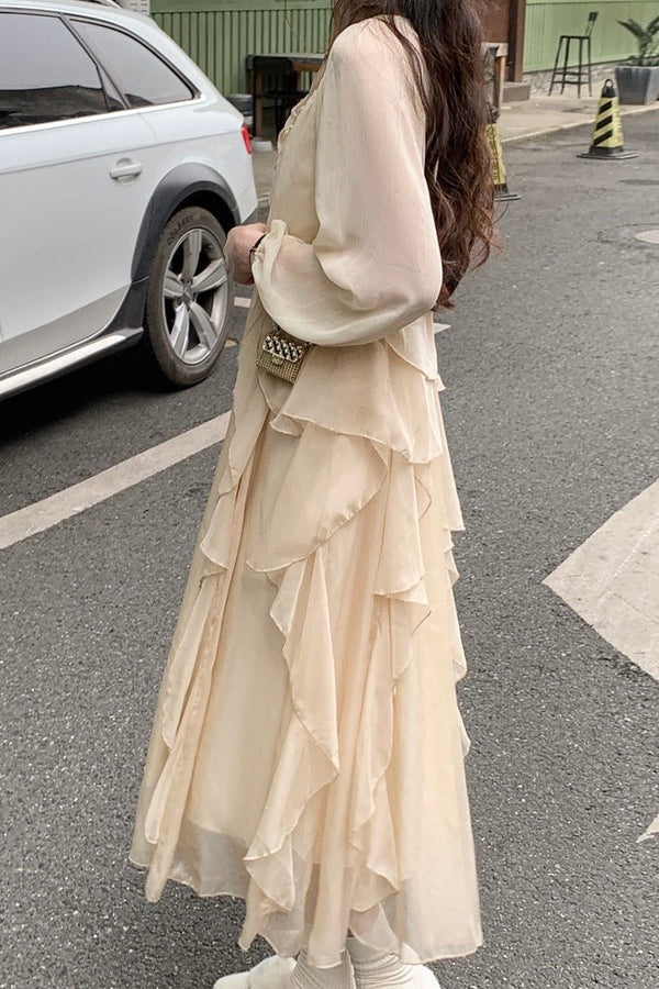 Ruffle Maxi Dress