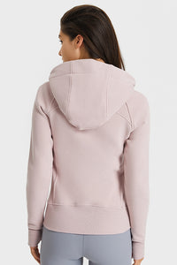 Women's Thick Warm Hooded Zip-Up Sport Jacket