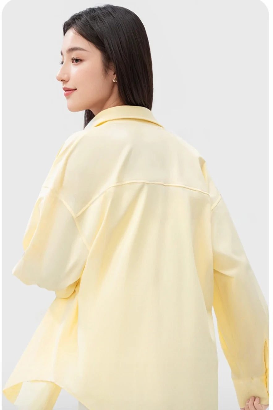 Women’s Ice Silk UV Protection Shirt – Anti-Wrinkle, Cooling & Lightweight