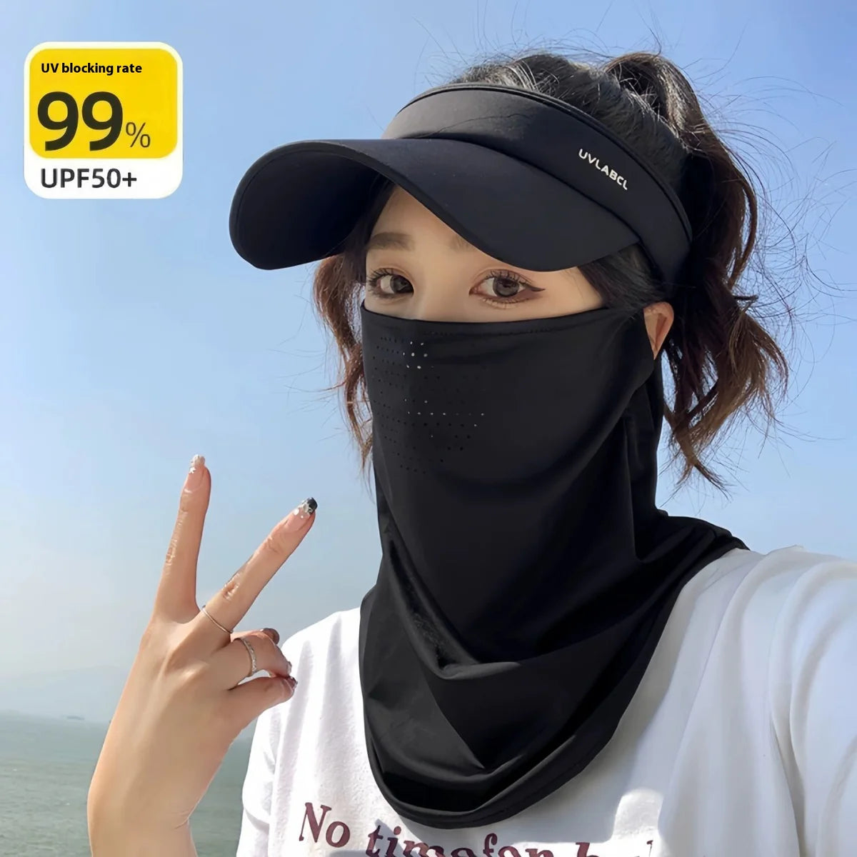Breathable Sun Protection Face Cover for Outdoor Sports – with Ventilation Holes