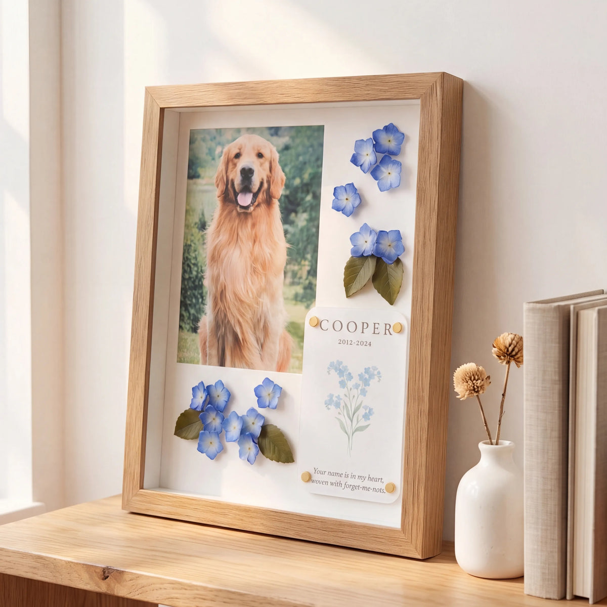 Forever in Bloom Pet Memorial Shadow Box