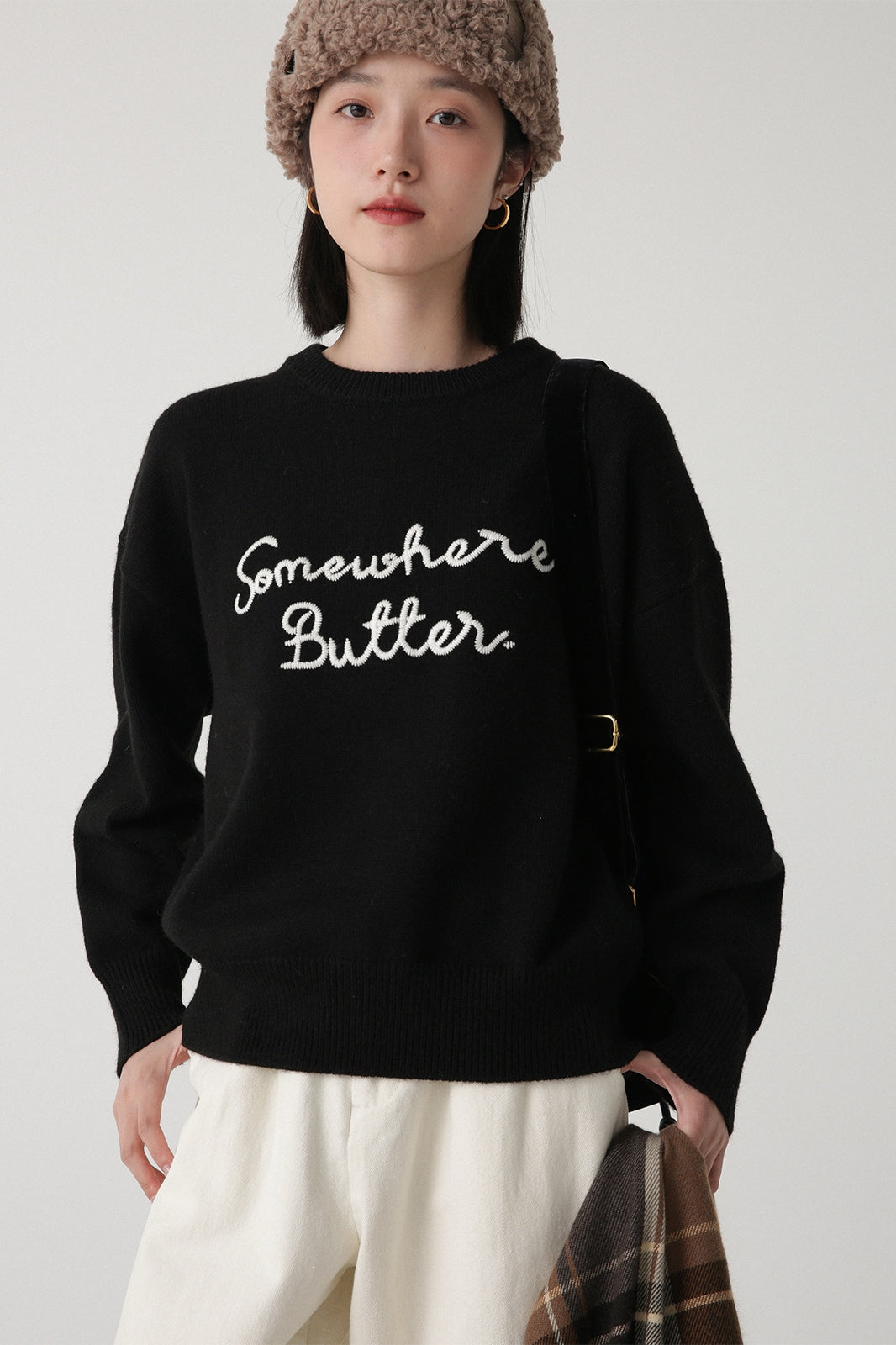 "Somewhere Butter" Knit Sweater – Korean Style