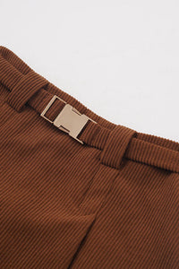High Waisted Corduroy Skirt