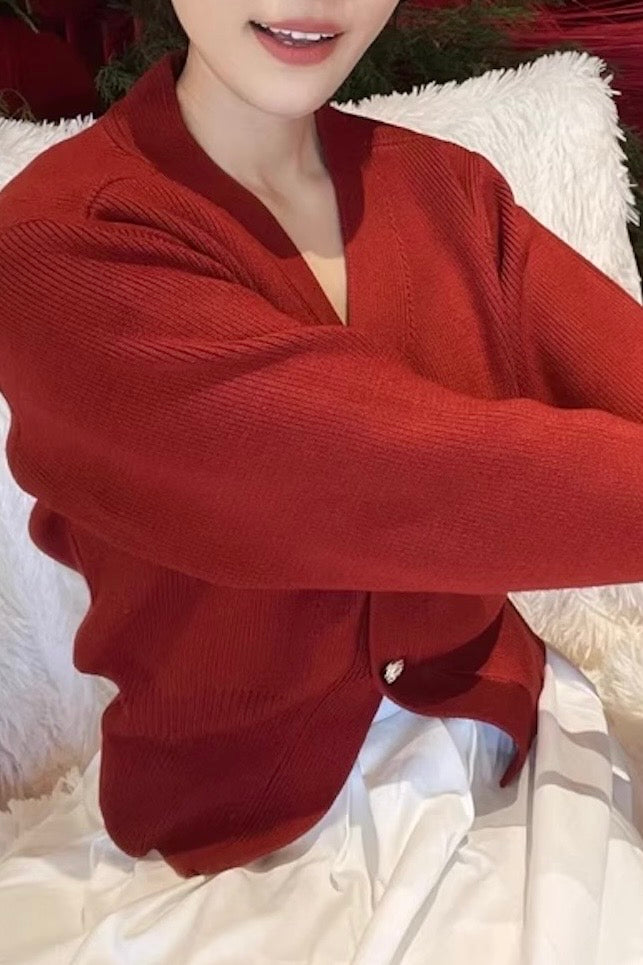 Knit Button-Up Cardigan