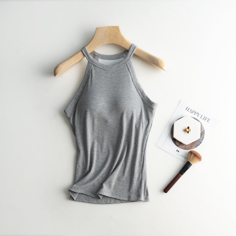 Back-Shaping Padded Spaghetti Strap Camisole – Sculpting Support & Seamless Comfort