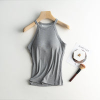 Back-Shaping Padded Spaghetti Strap Camisole – Sculpting Support & Seamless Comfort