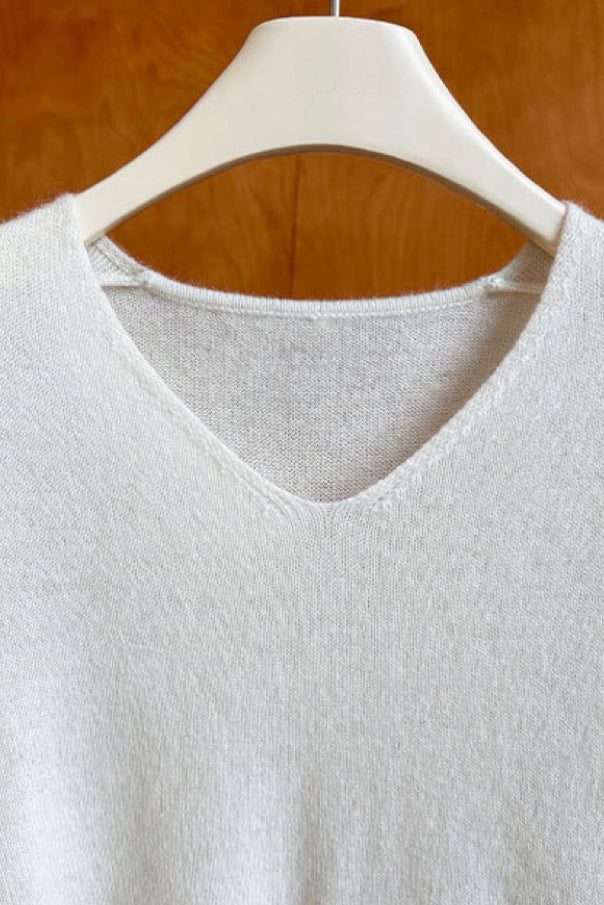 V-Neck Knit Sweater