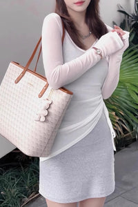 Slim-Fit Knit Mini Dress