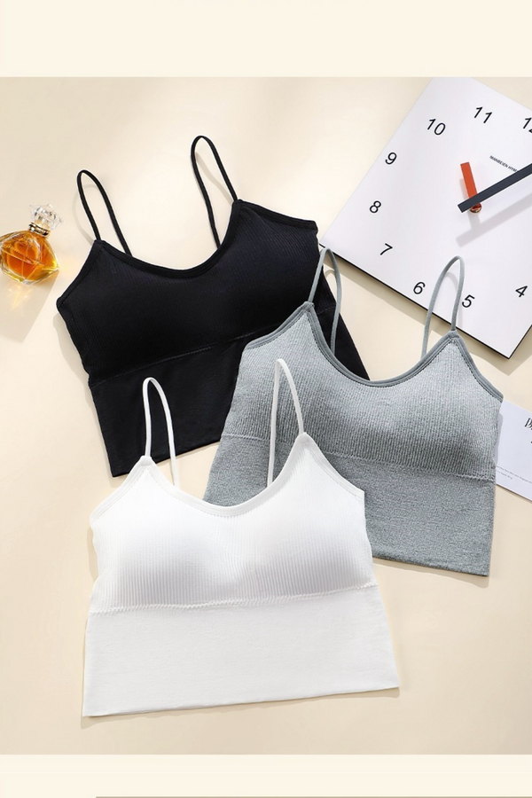 Cami Tank Top with Removable Pads (5cm & 8cm)