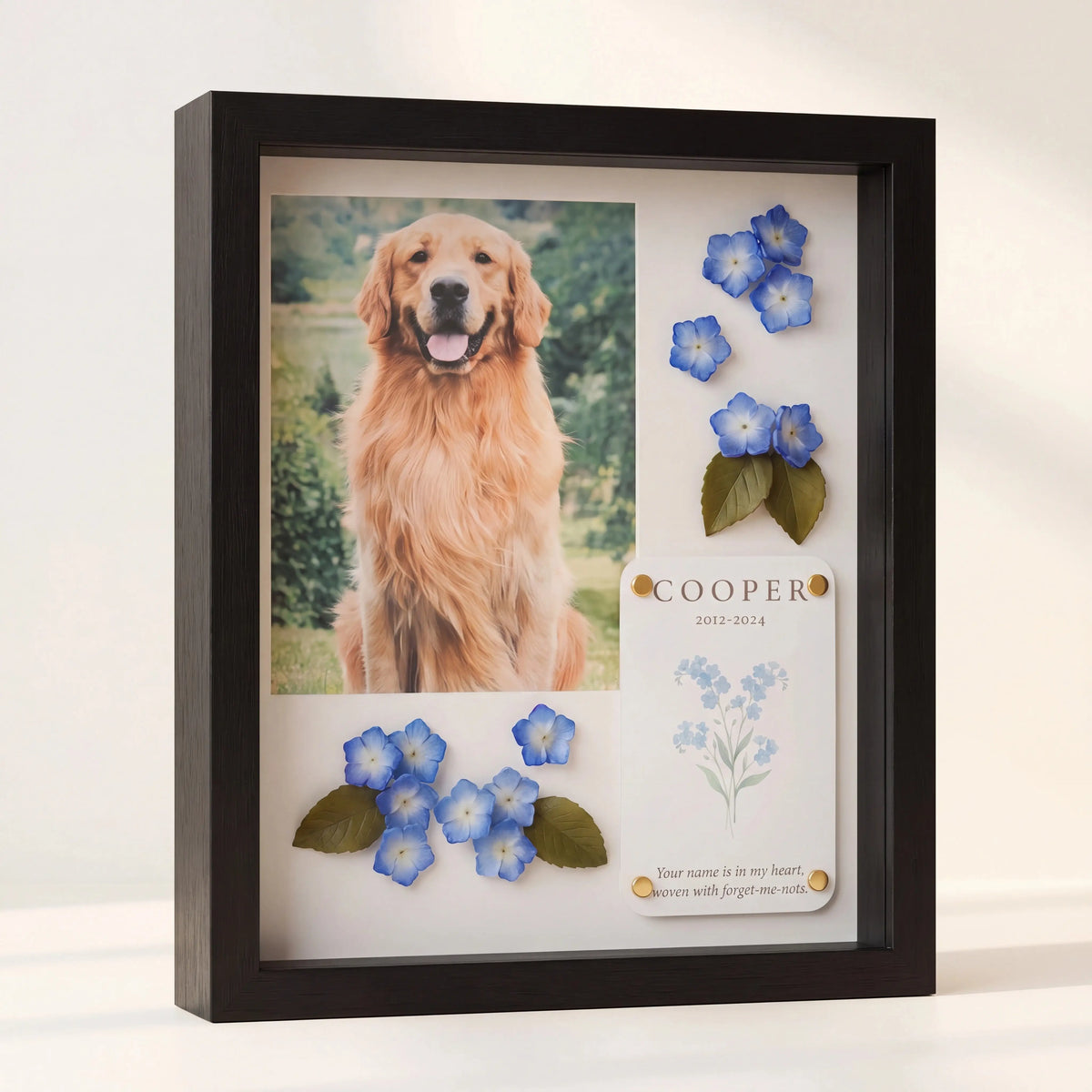 Forever in Bloom Pet Memorial Shadow Box
