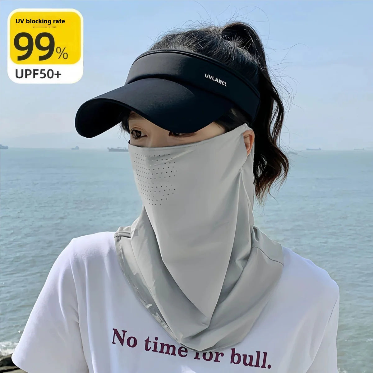 Breathable Sun Protection Face Cover for Outdoor Sports – with Ventilation Holes