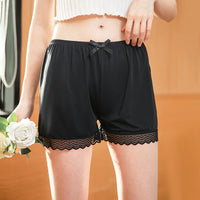 Women’s Loose Fit Ice Silk Lace Safety Shorts – Anti-Exposure, Cooling & Breathable