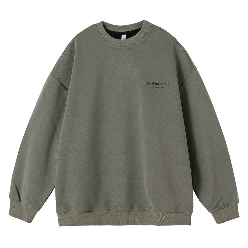 Retro American Graphic Crew Neck Sweatshirt – Oversized Pullover