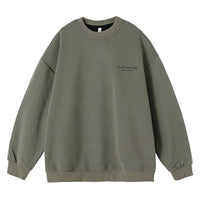 Retro American Graphic Crew Neck Sweatshirt – Oversized Pullover