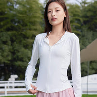 Women’s UPF 50+ Slim Fit Yoga Jacket – Cooling, Lightweight, Sun-Protective