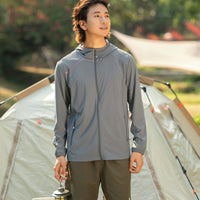 Men's Ice Silk UV Protection Jacket – Lightweight, Stretchy, Sun-Proof Outer Layer