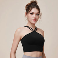 Women’s Double-Strap Sports Tank – Breathable, Stretchy & Supportive