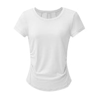 Quick-Dry Yoga Top with Breathable Back Panel – Lightweight & Stylish Activewear