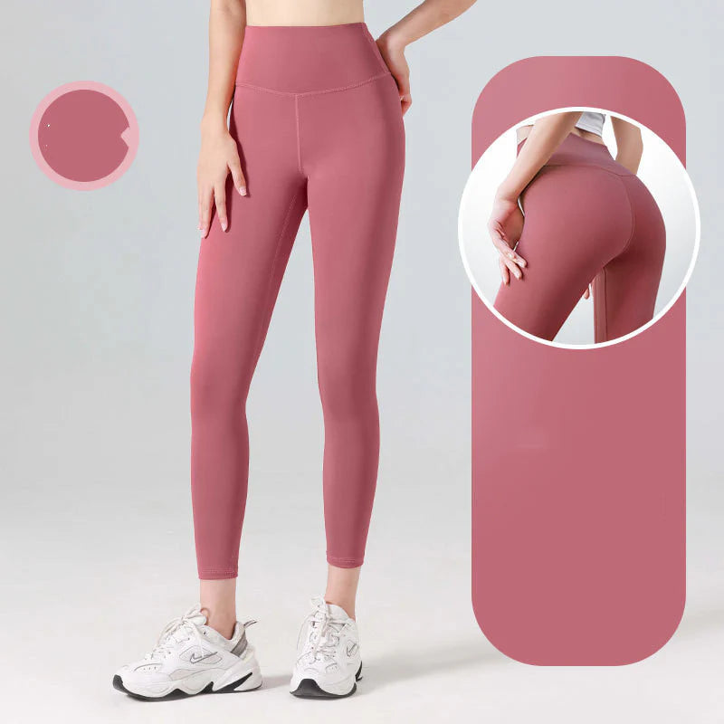Women’s High-Waisted Seamless Peach-Lift Yoga Pants – Sculpting, Cooling & Flexible