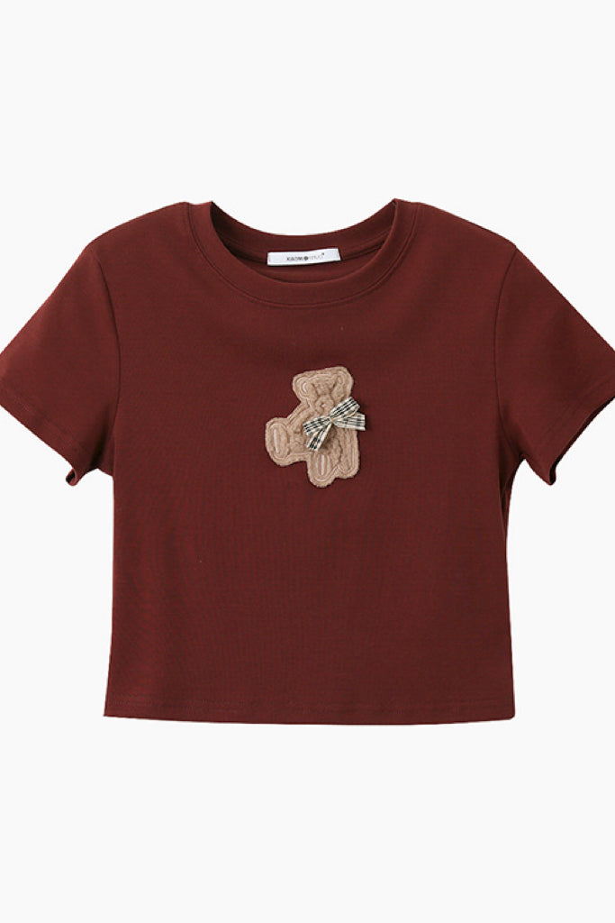 Bear Embroidered Tee