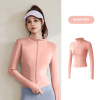 Slim Fit Zip-Up Yoga Jacket – Lightweight, Breathable, and Stylish Activewear