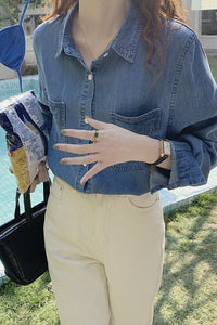 Cotton Blue Denim Shirt