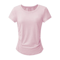 Quick-Dry Yoga Top with Breathable Back Panel – Lightweight & Stylish Activewear