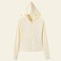 Women’s UPF 50+ Ice Silk Cooling Sun Protection Jacket – Lightweight, Breathable, with Side Pockets