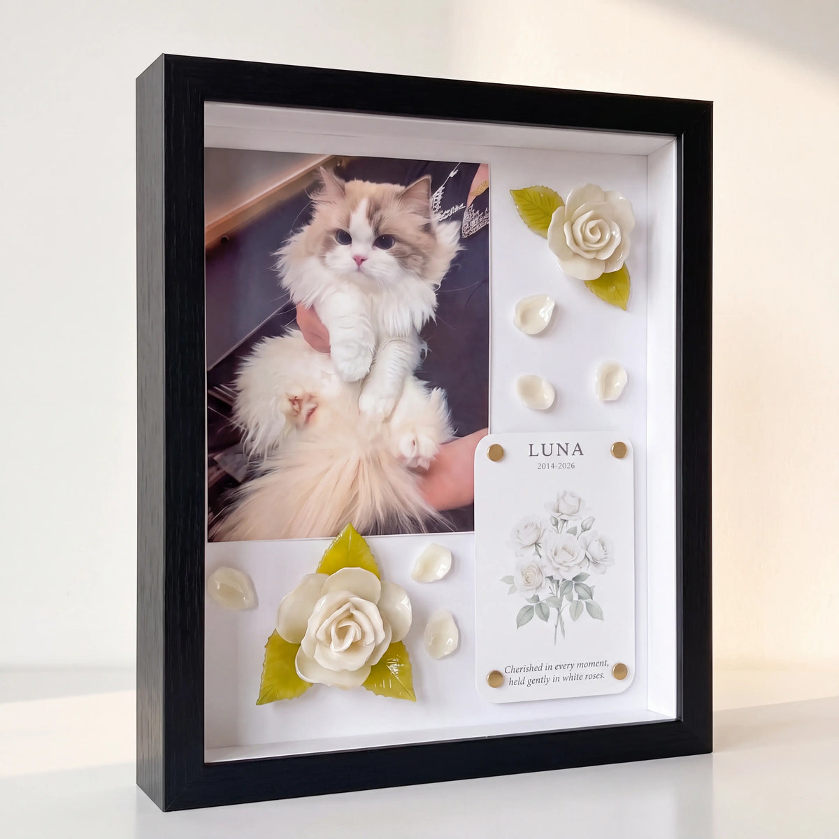 Gentle Goodbye Pet Memorial Shadow Box
