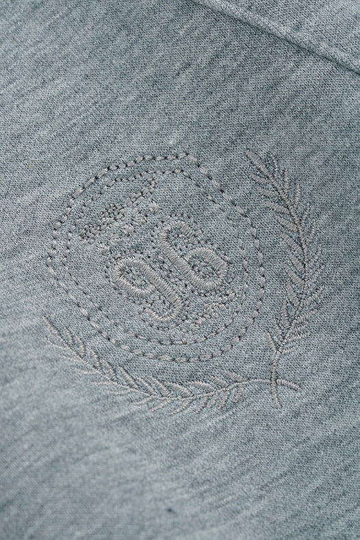 Round Neck Embroidered Sweatshirt