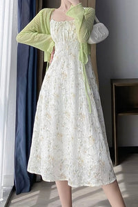 Spaghetti Strap Floral Maxi Dress