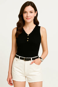 Women’s V-Neck Ice Silk Knit Top – Lightweight, Soft & Breathable
