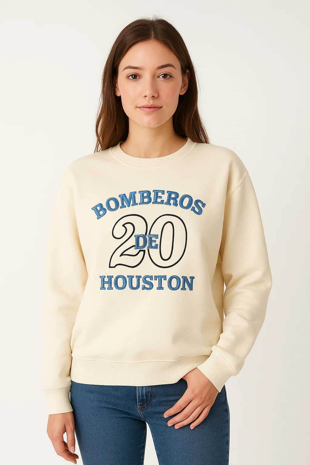 Women’s Printed Long Sleeve Sweatshirt – Casual Crewneck Pullover