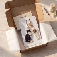 Custom Pet Portrait Keychain — Trio Collection (Buy 2 Get 1 Free)