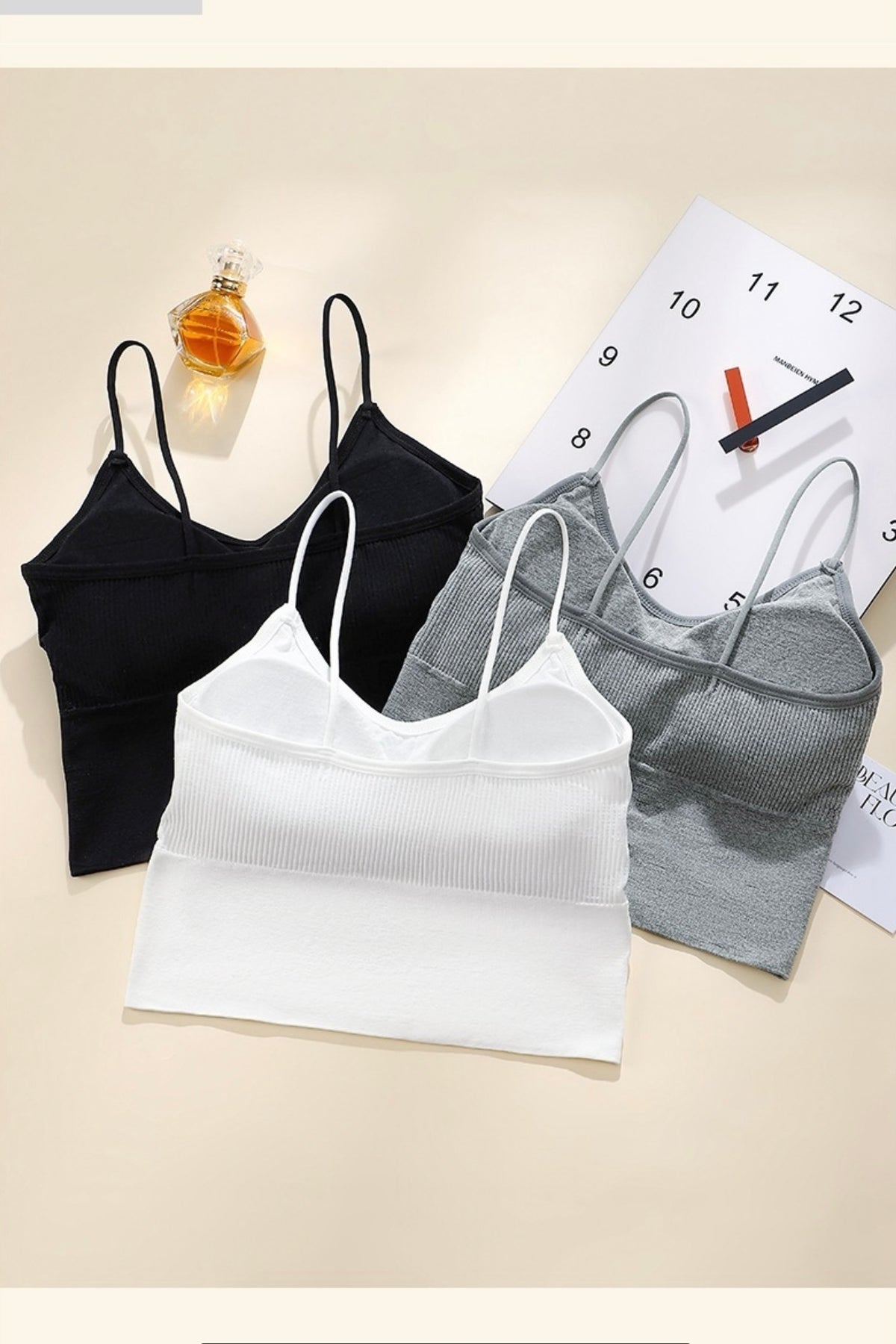 Cami Tank Top with Removable Pads (5cm & 8cm)