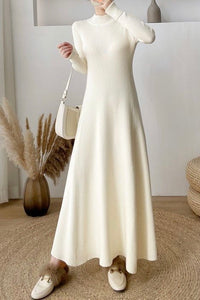 Slim-Fit Knit Maxi Dress