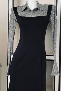 Slim Fit Long-Sleeve Maxi Dress