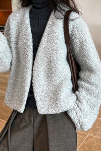 Wool Buttonless Cardigan